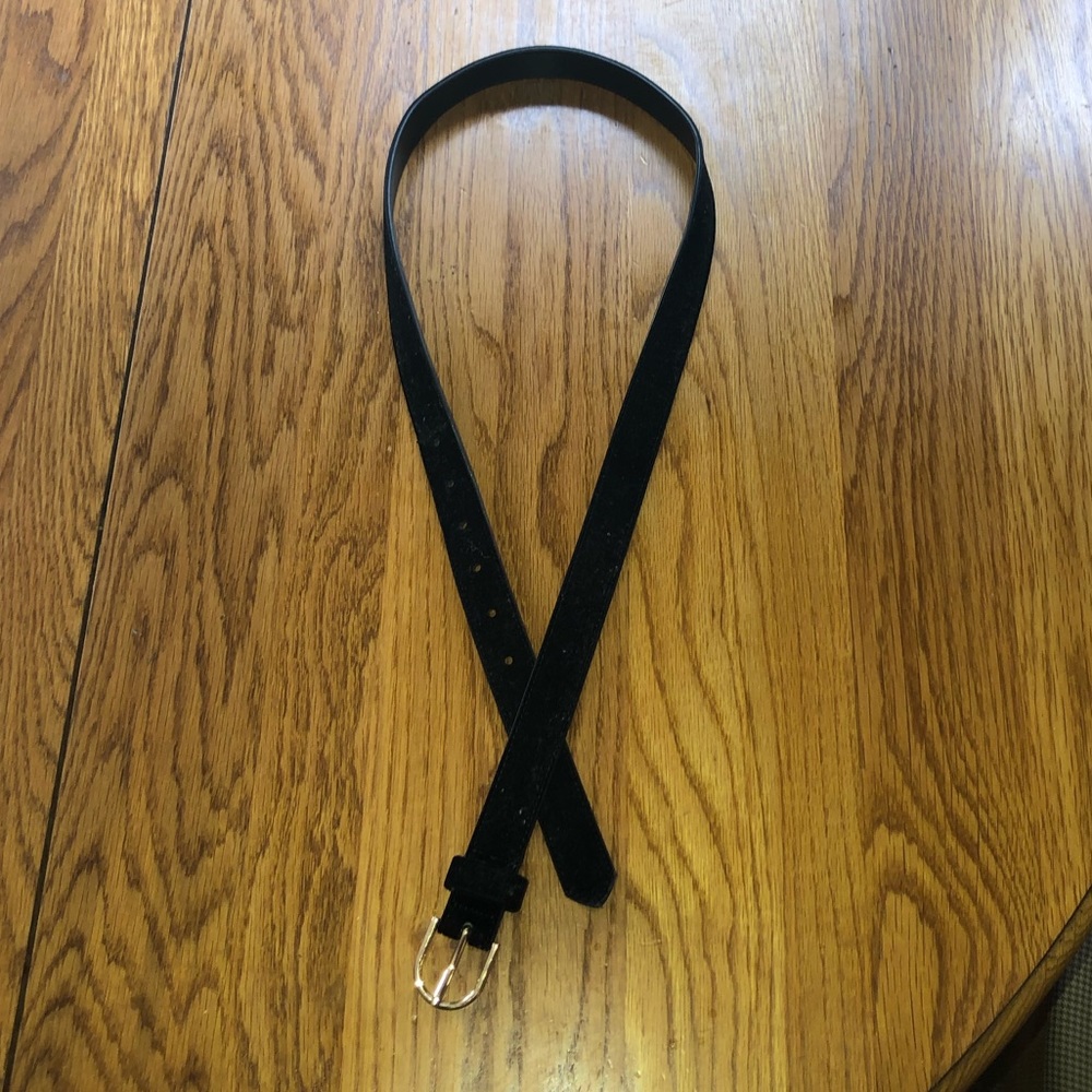 Black velvet belt